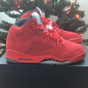 Red Suade 5s